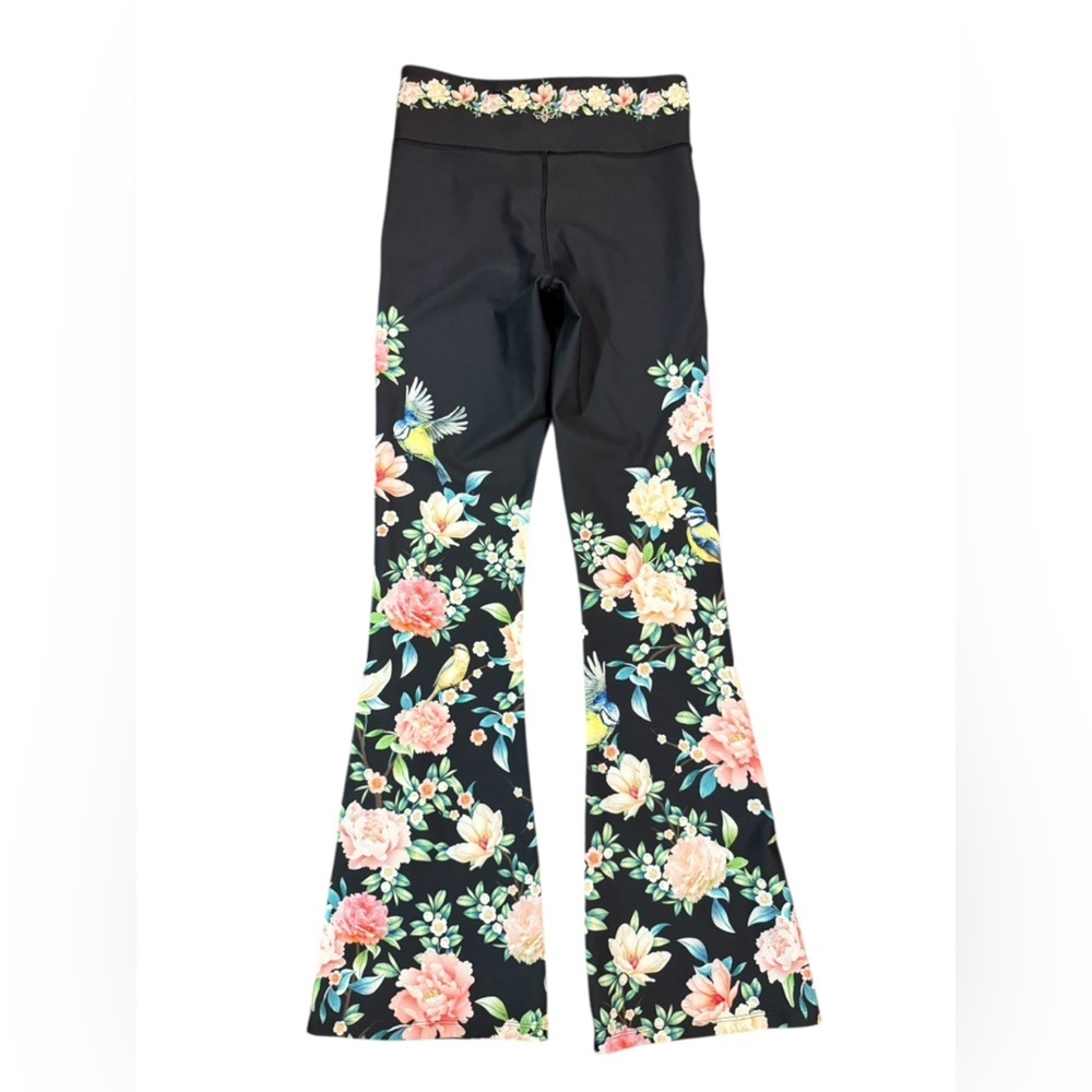 Johnny Was Black Floral Leggings - Picture 10 of 13